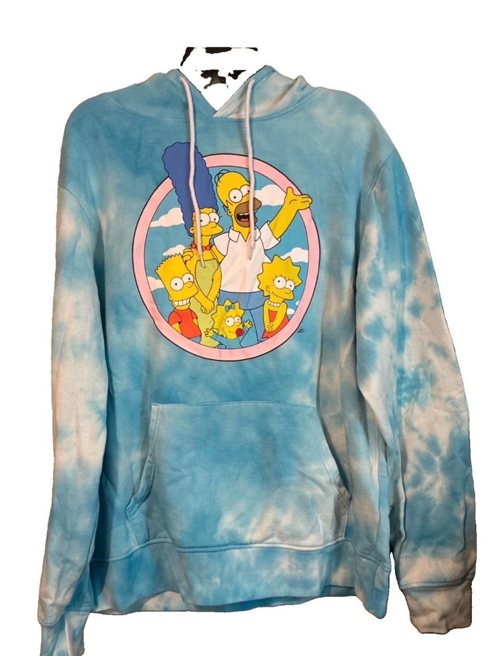 The Simpsons Tie Dye Matt Groening Mad Engine Hoodie Sweatshirt size L m colors